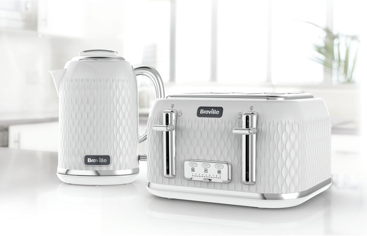 Breville Curve VTT911 4 Slice Toaster - White