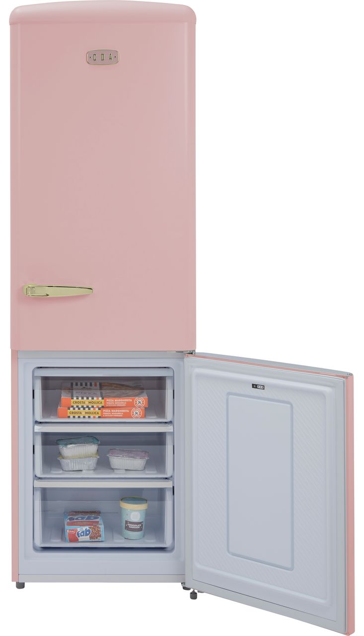 CDA Florence Tea Rose 60-40 Frost Free Fridge Freezer - Tea Rose - D Rated