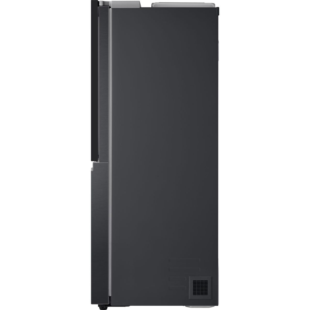 LG InstaView™ ThinQ™ CraftIce™ GSXV90MCDE Wifi Connected Plumbed Frost Free American Fridge Freezer - Black - E Rated