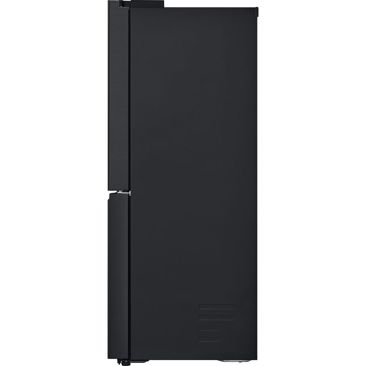 LG InstaView™ GMG960EVJE Wifi Connected Plumbed Frost Free American Fridge Freezer - Matte Black - E Rated