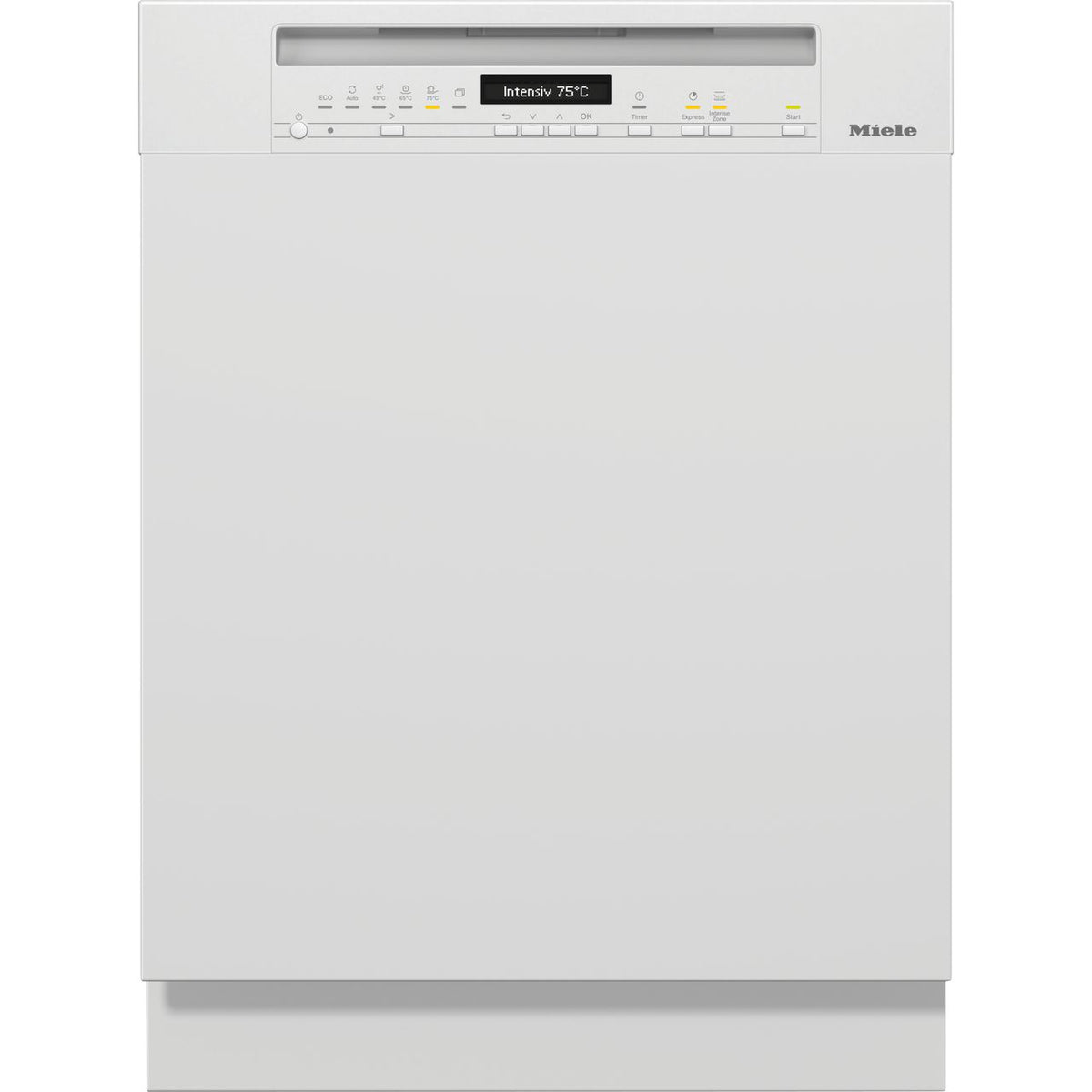 Miele G7200SCi Semi Integrated Standard Dishwasher - White Control Panel with Fixed Door Fixing Kit - A Rated