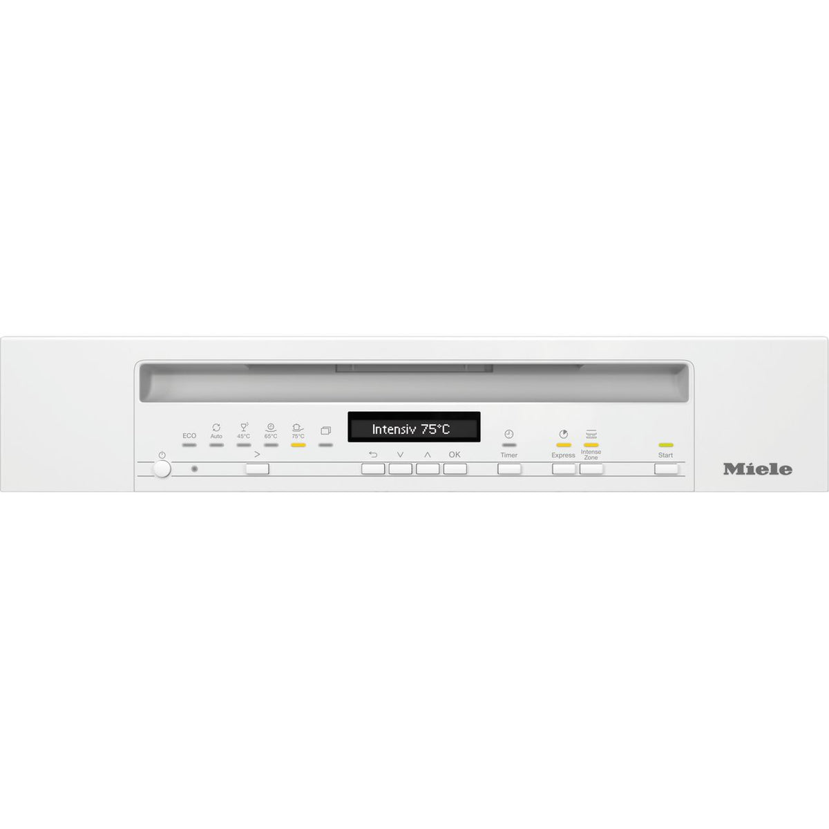 Miele G7200SCi Semi Integrated Standard Dishwasher - White Control Panel with Fixed Door Fixing Kit - A Rated