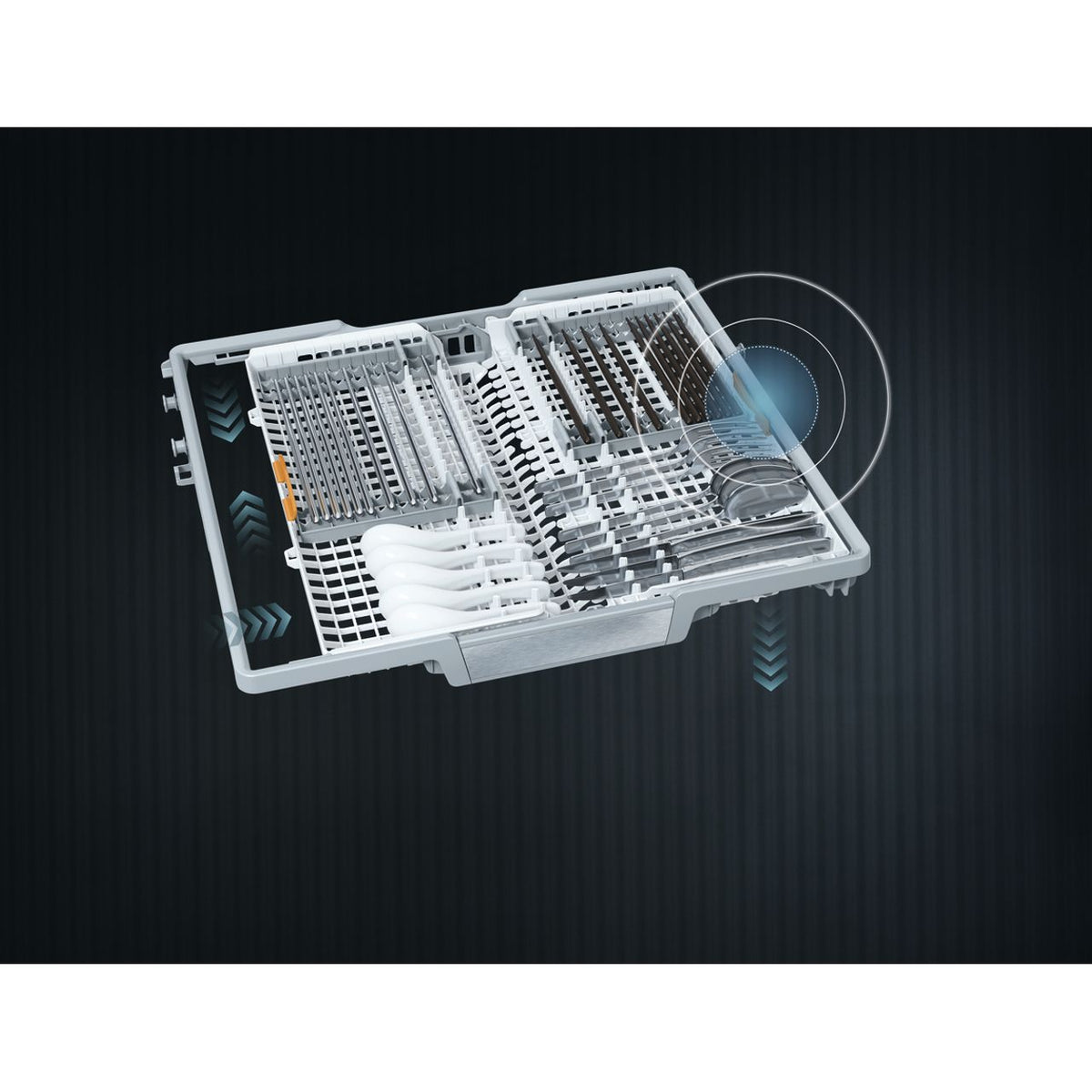 Miele G7160SCVi Wifi Connected Fully Integrated Standard Dishwasher - Clean Steel Control Panel with Fixed Door Fixing Kit - B Rated