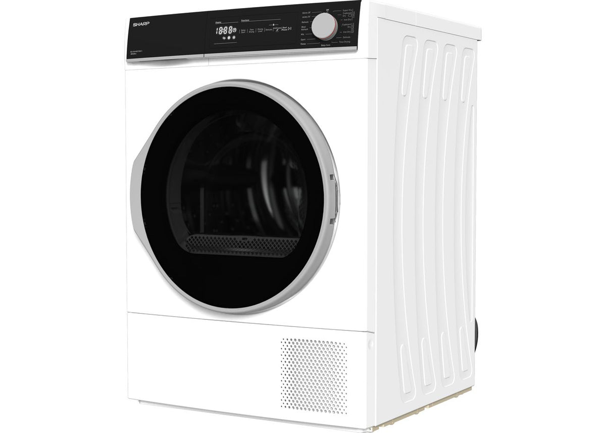 Sharp KD-NHH8S7GW21-EN 8Kg Heat Pump Tumble Dryer - White - A++ Rated