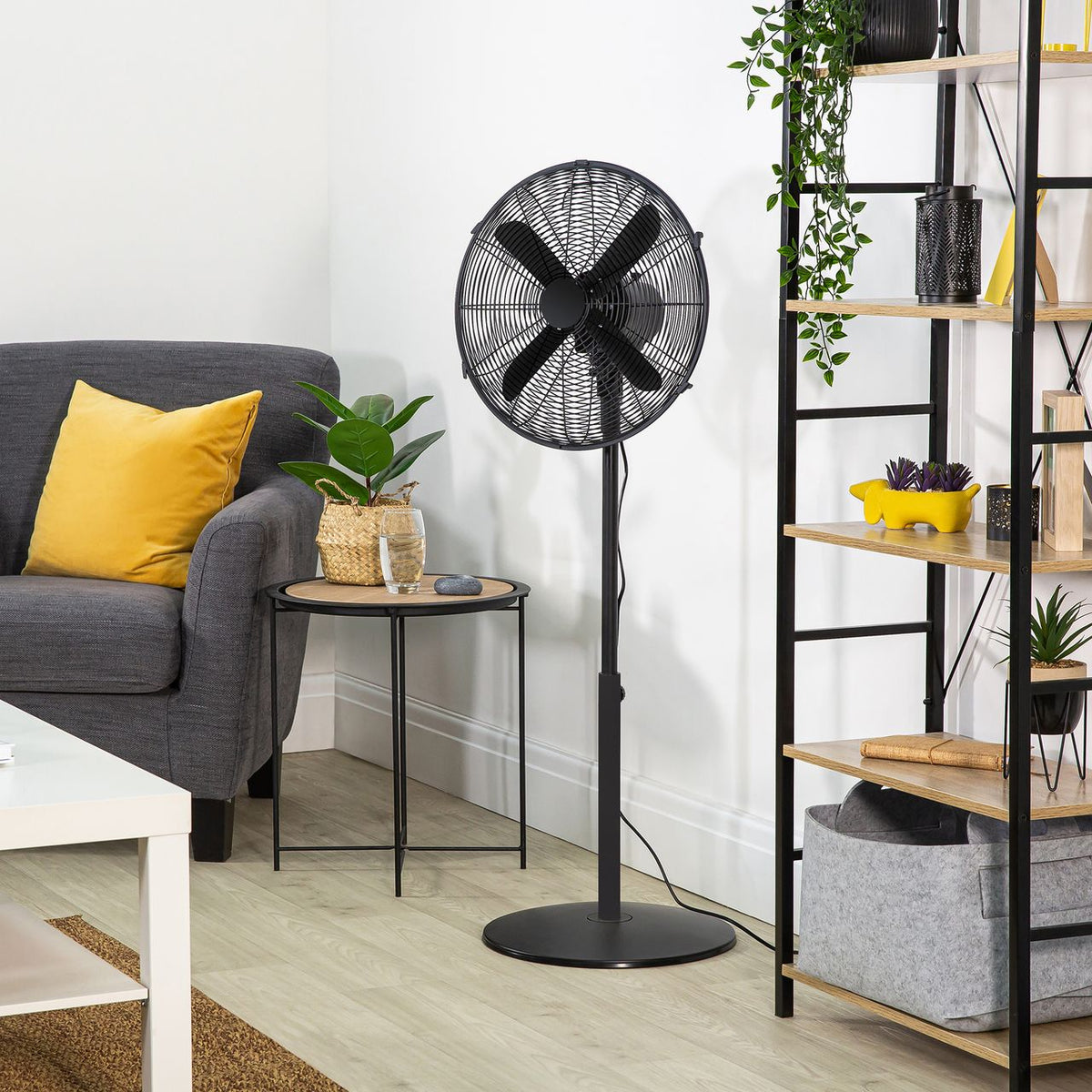 Zanussi Floor Fan ZNMPF1601MB - Black