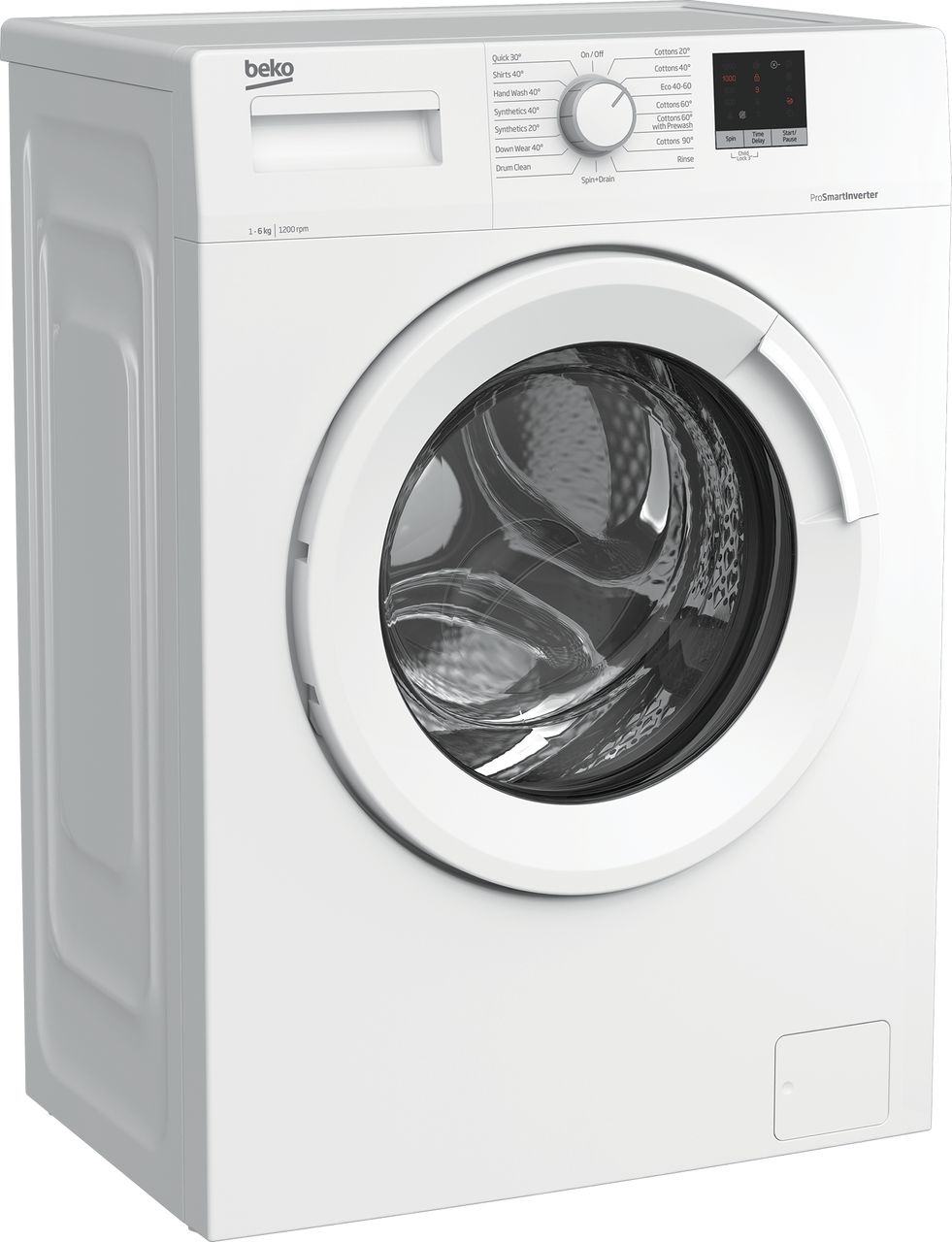 Beko WTK62054W 6kg Washing Machine with 1200 rpm - White - D Rated