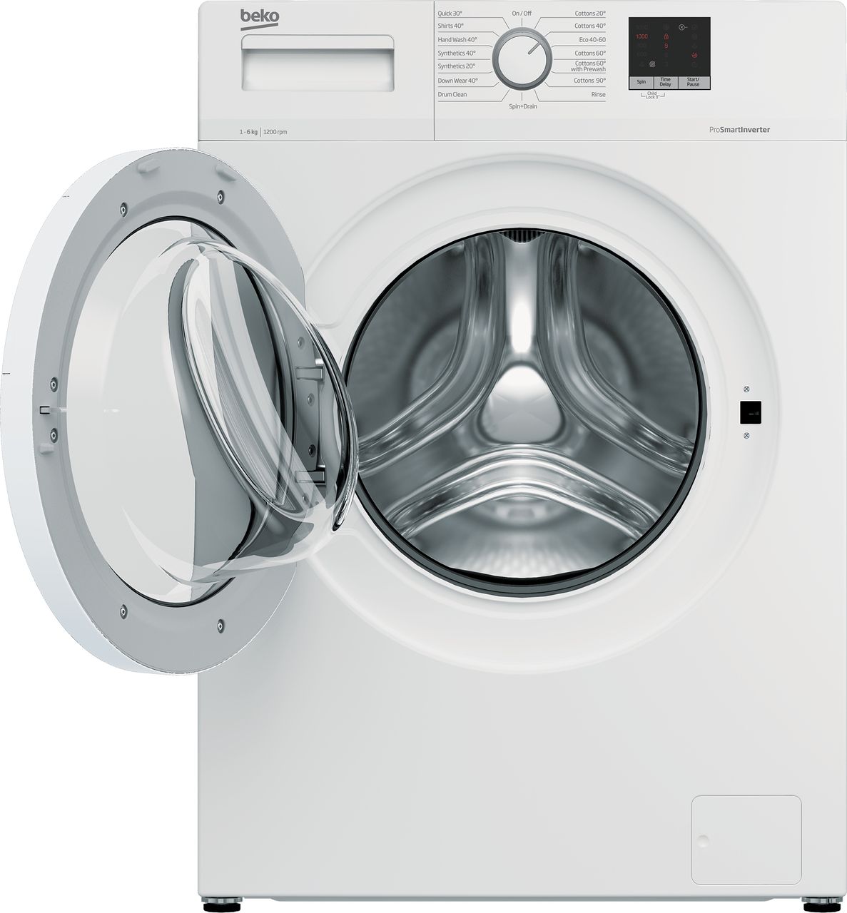 Beko WTK62054W 6kg Washing Machine with 1200 rpm - White - D Rated