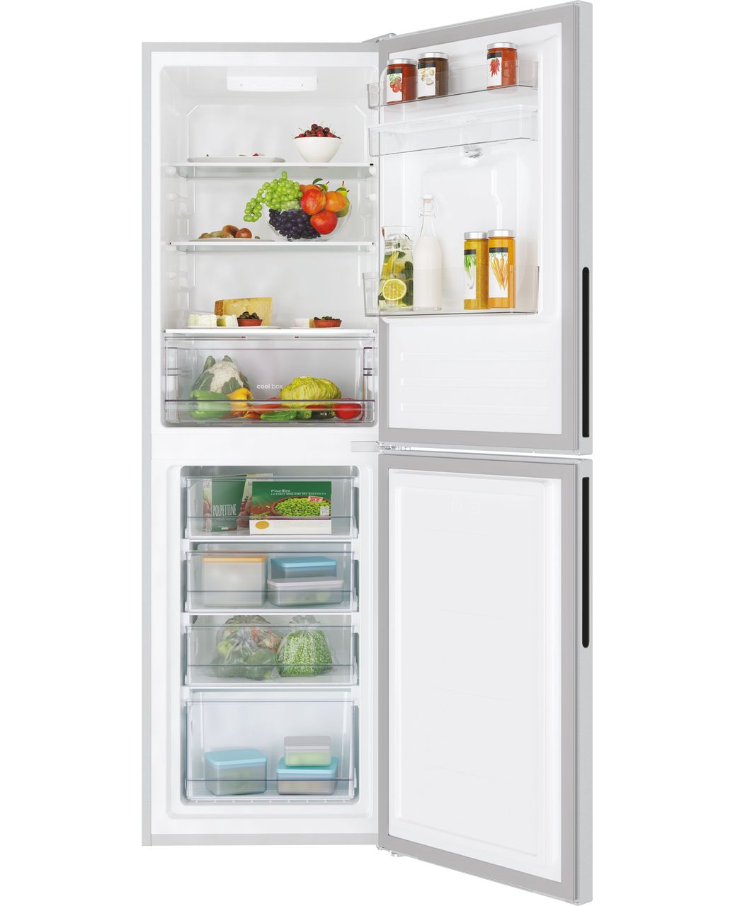 Candy CCT3L517FWSK 50-50 Fridge Freezer - Silver - F Rated