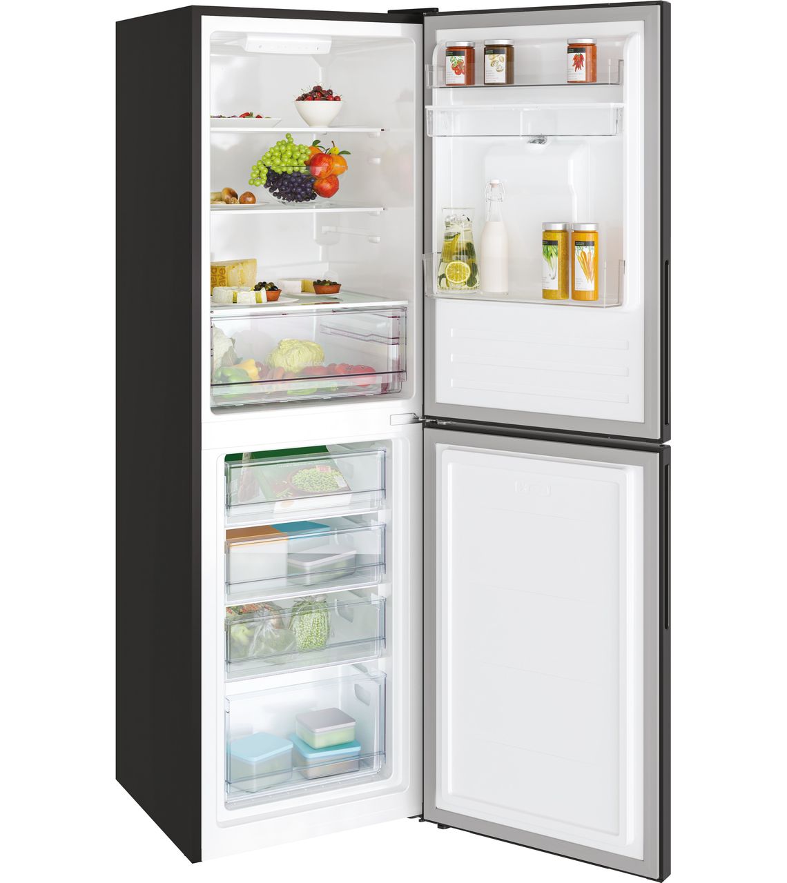 Candy CCT3L517FWBK 50-50 Fridge Freezer - Black - F Rated