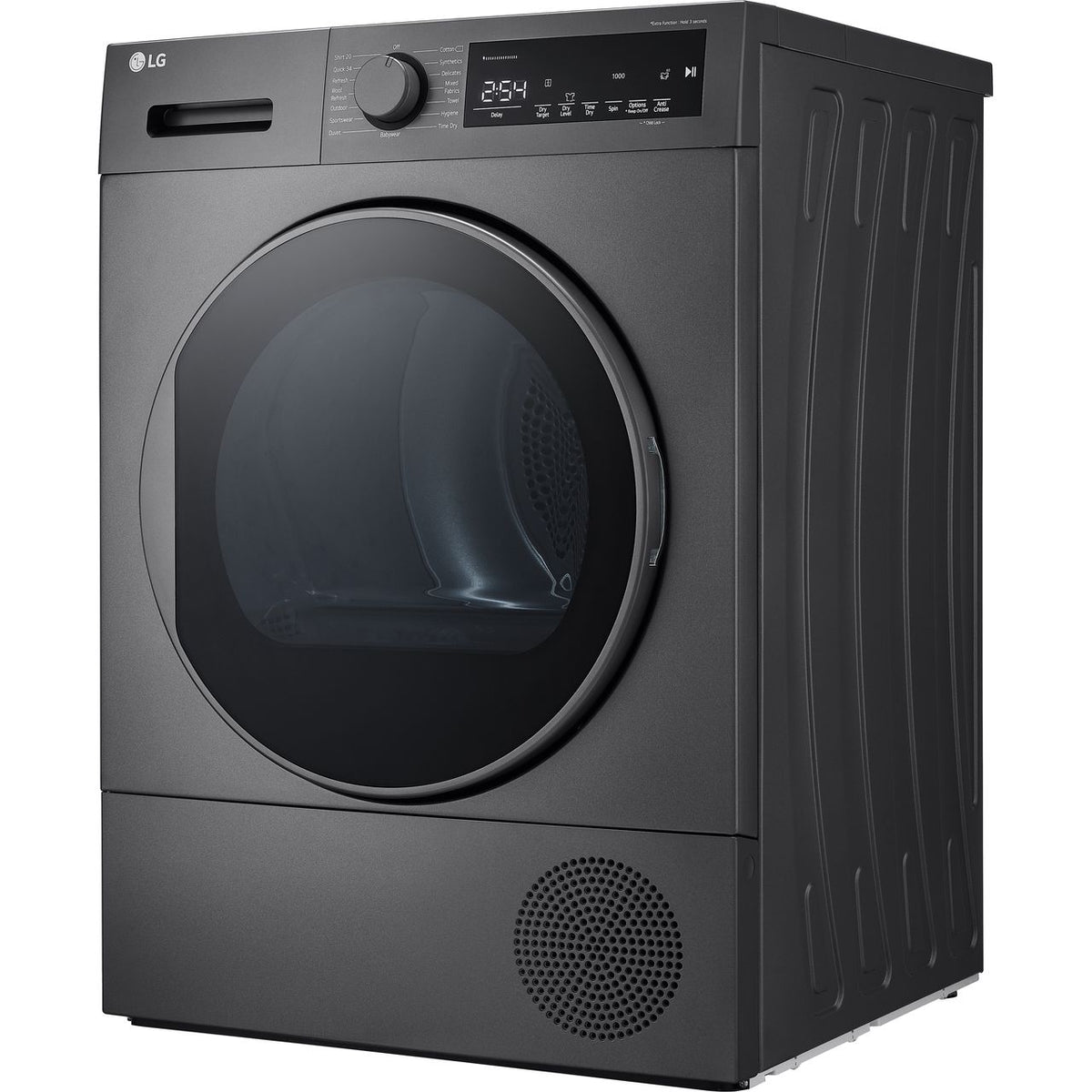 LG FDT208S 8Kg Heat Pump Tumble Dryer - Dark Silver - A++ Rated