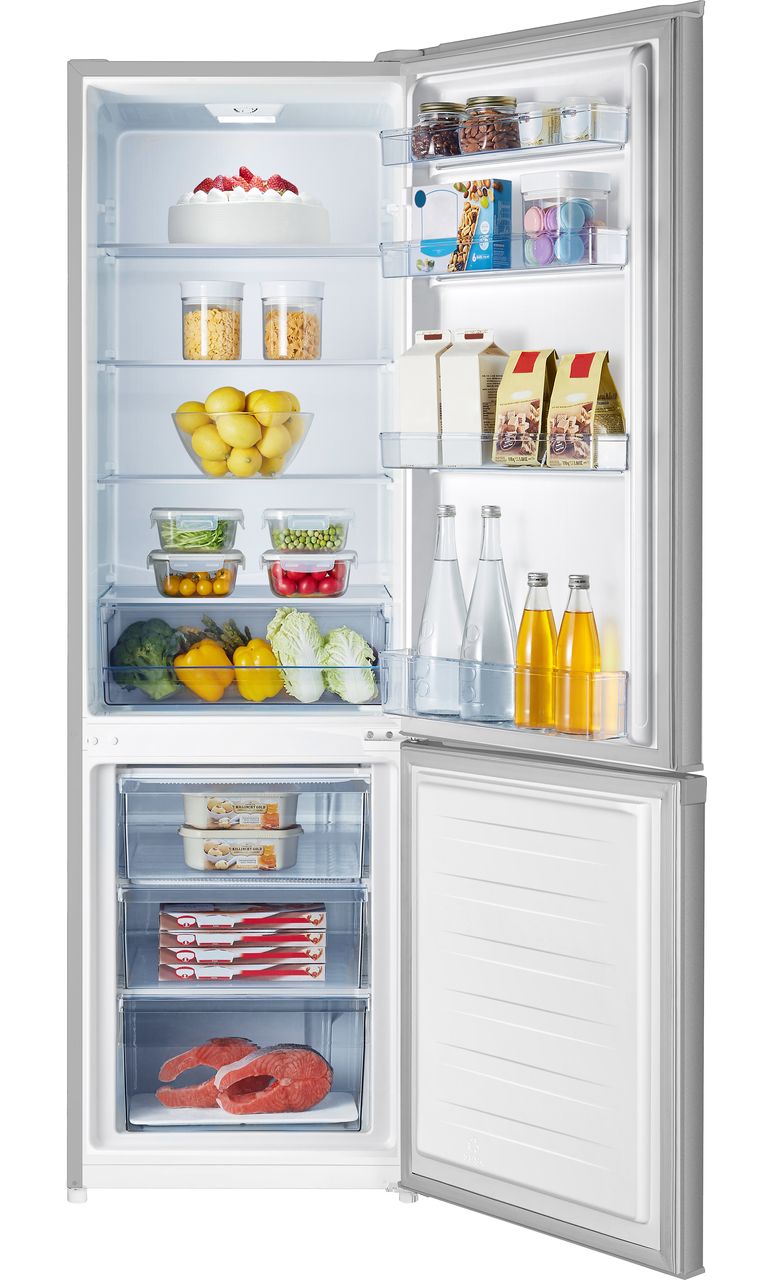 Fridgemaster MC55265ES 70-30 Fridge Freezer - Silver - E Rated