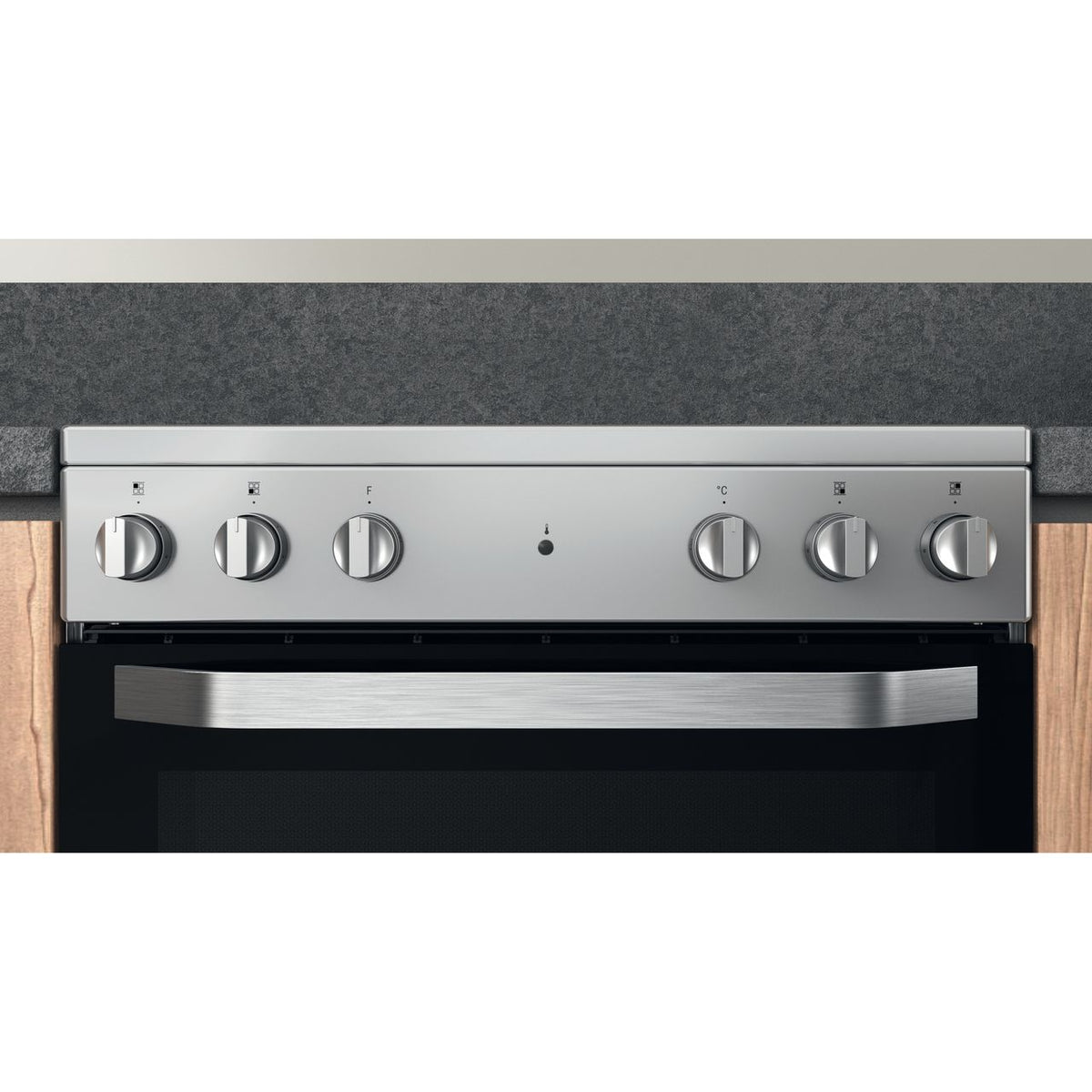 Hotpoint HS67V5KHX-UK Electric Cooker with Ceramic Hob - Inox - A Rated