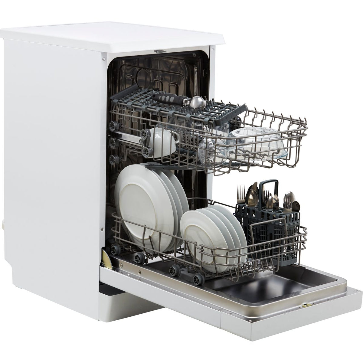 Amica ADF410WH Slimline Dishwasher - White - E Rated