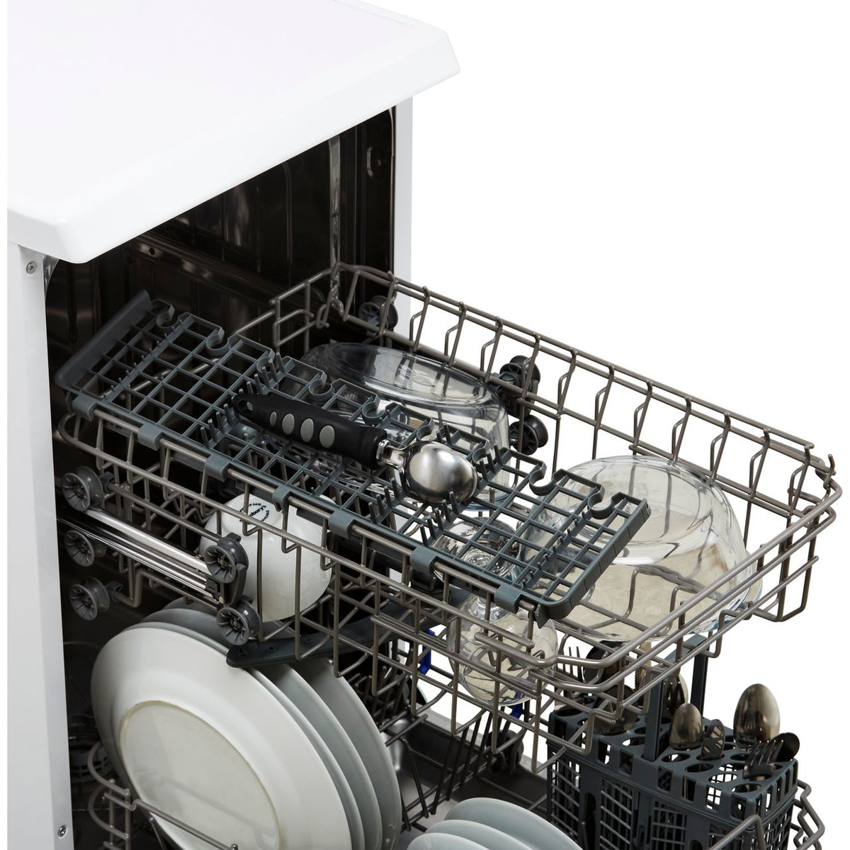 Amica ADF410WH Slimline Dishwasher - White - E Rated