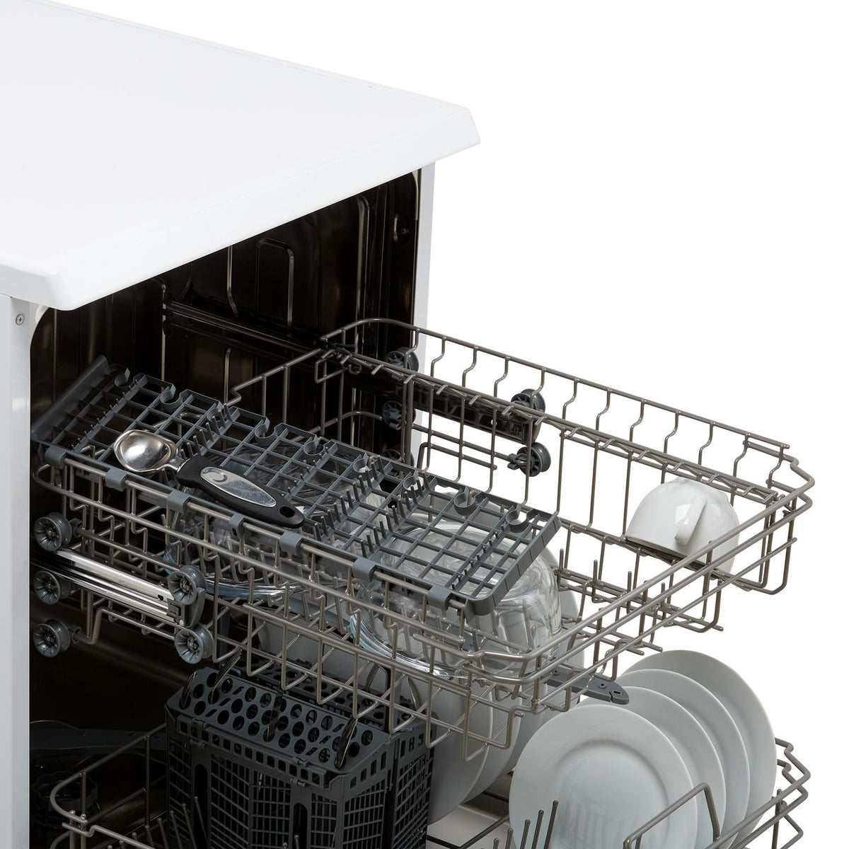 Amica ADF610WH Standard Dishwasher - White - E Rated