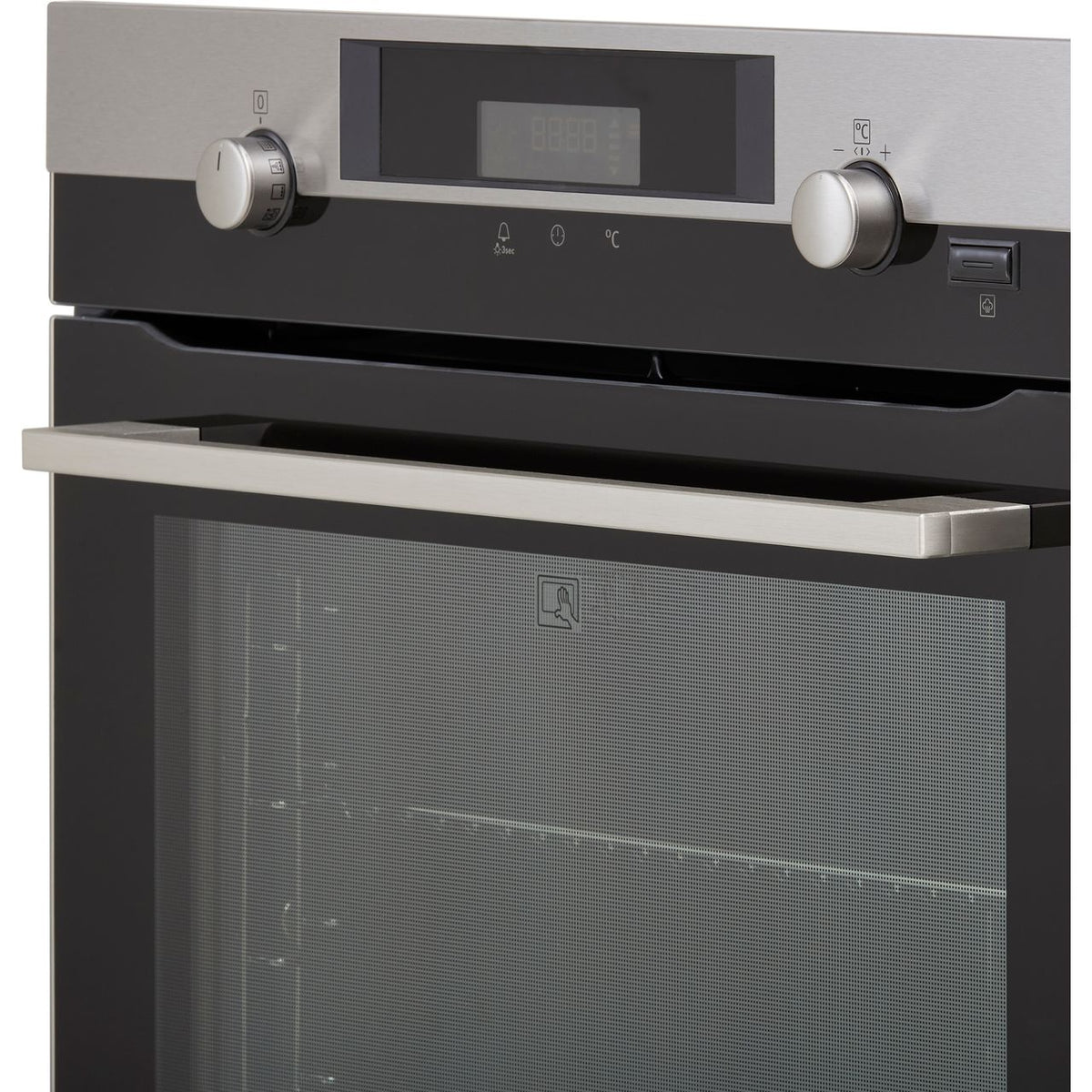 AEG BPK556220M Built In Electric Single Oven with Pyrolytic Cleaning - Stainless Steel - Black Glass - A+ Rated