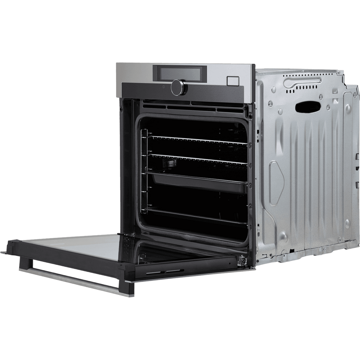 AEG 7000 SteamCrisp® BSE978330M Wifi Connected Built In Electric Single Oven with Pyrolytic Cleaning - Black - Stainless Steel - A++ Rated