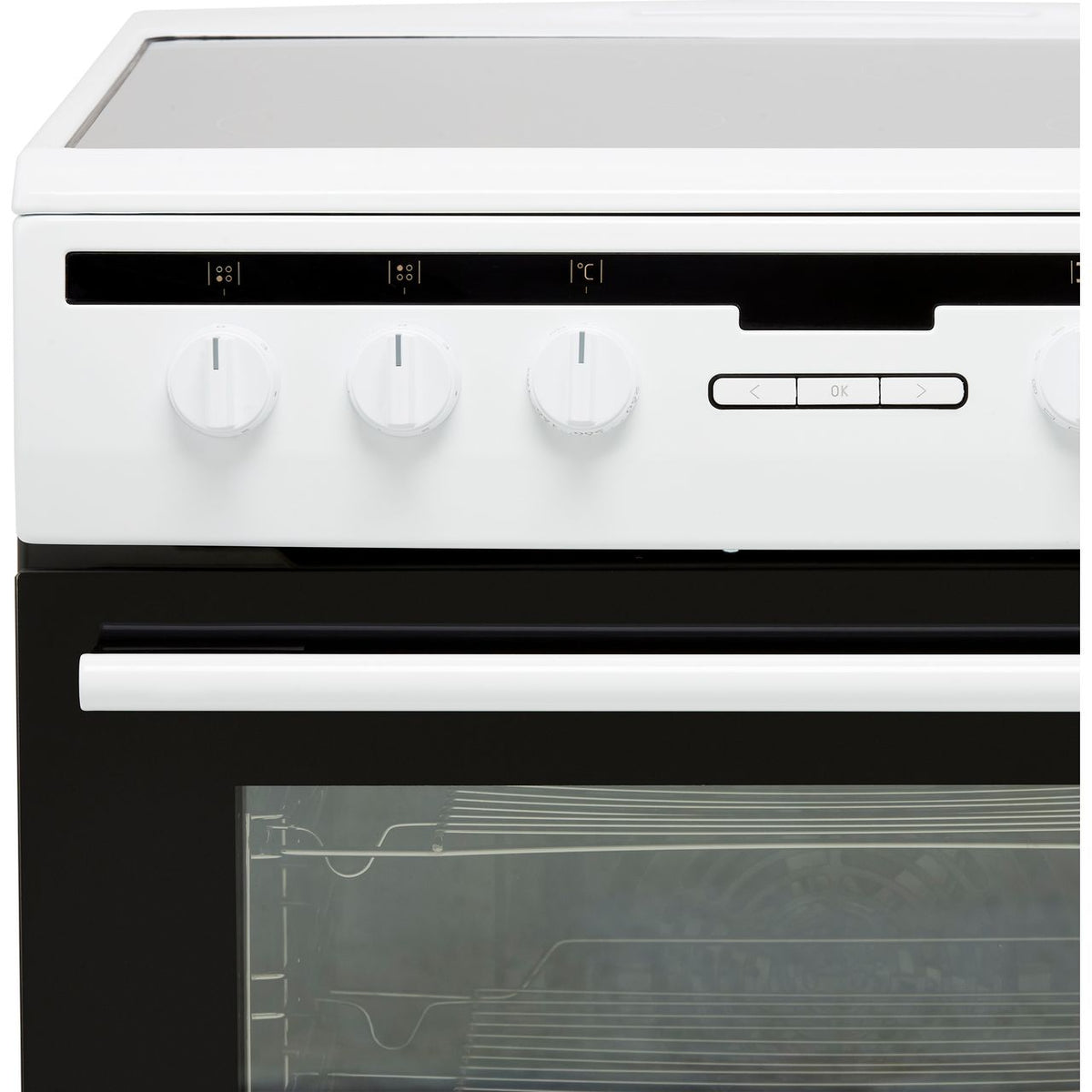 Amica 608CE2TAW 60cm Electric Cooker with Ceramic Hob - White - A Rated