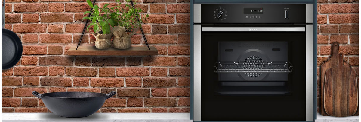 NEFF N50 B2ACH7HH0B Wifi Connected Built In Electric Single Oven with Pyrolytic Cleaning - Stainless Steel - A Rated