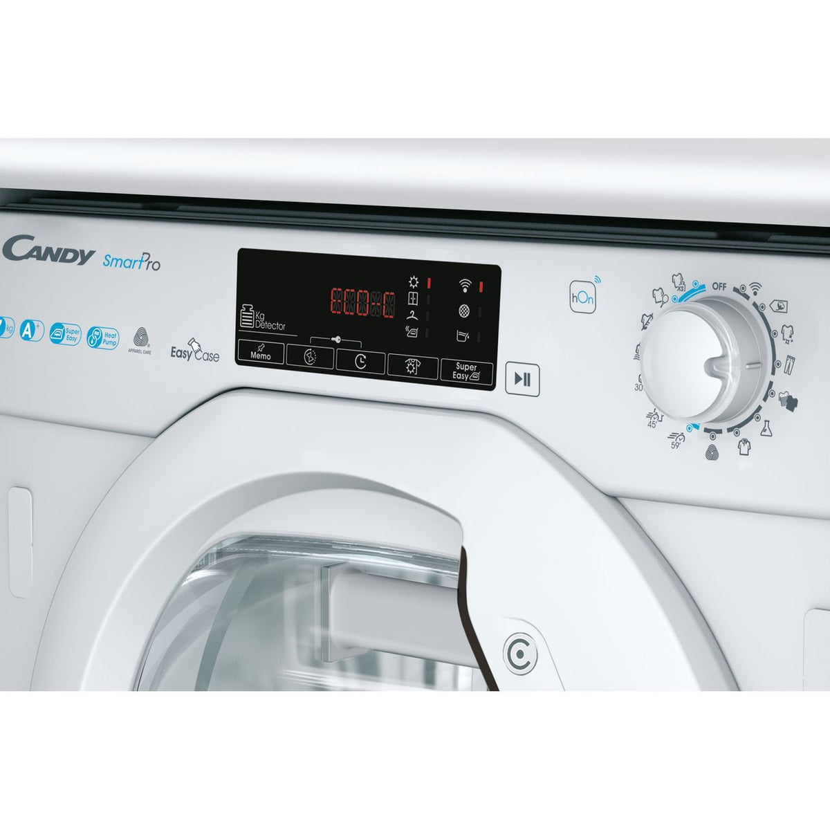 Candy BCTDH7A1TE Integrated Wifi Connected 7Kg Heat Pump Tumble Dryer - White - A+ Rated