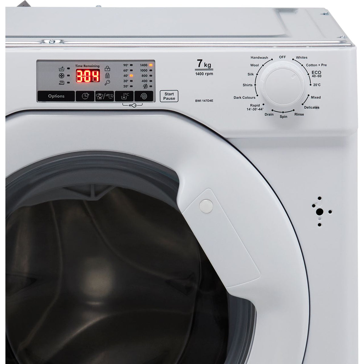 Baumatic BWI147D4E Integrated 7kg Washing Machine with 1400 rpm - White - D Rated