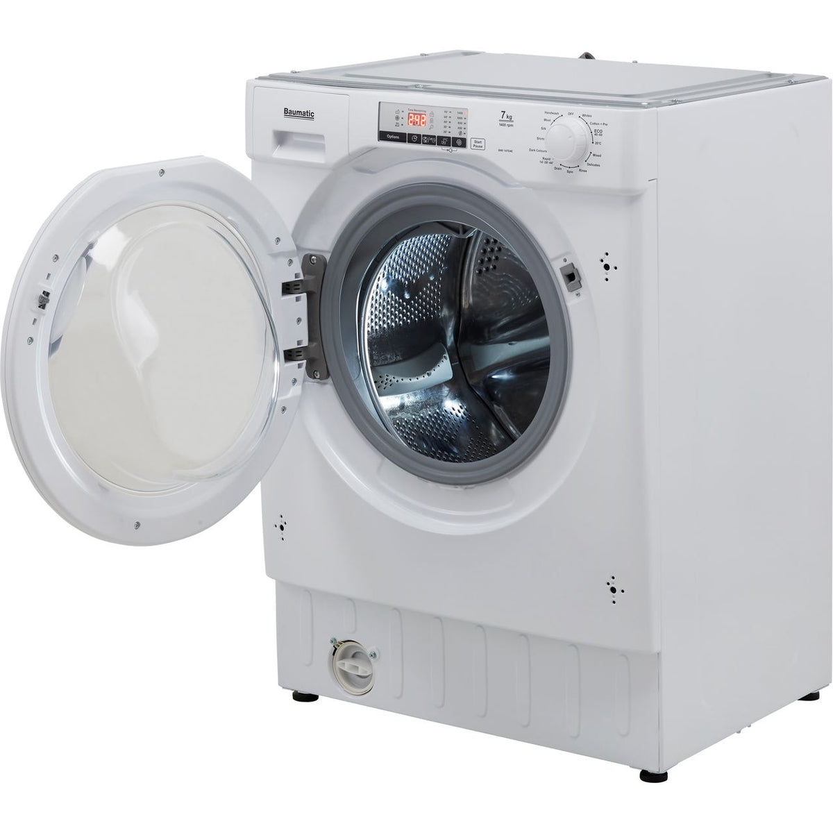 Baumatic BWI147D4E Integrated 7kg Washing Machine with 1400 rpm - White - D Rated