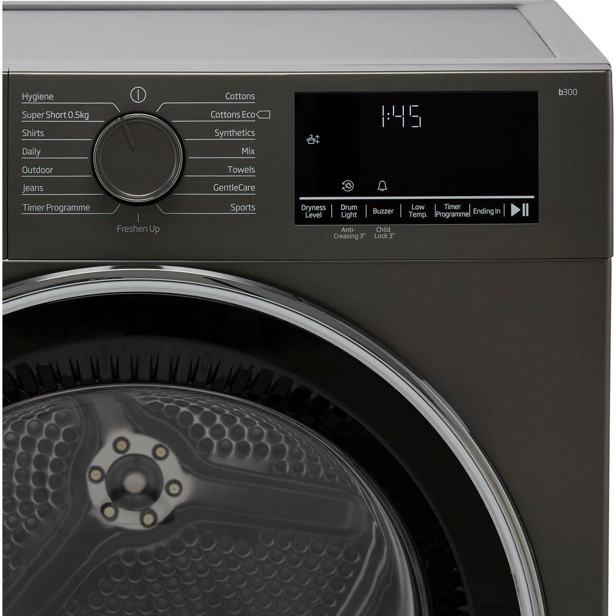 Beko B3T4911DG 9Kg Condenser Tumble Dryer - Graphite - B Rated