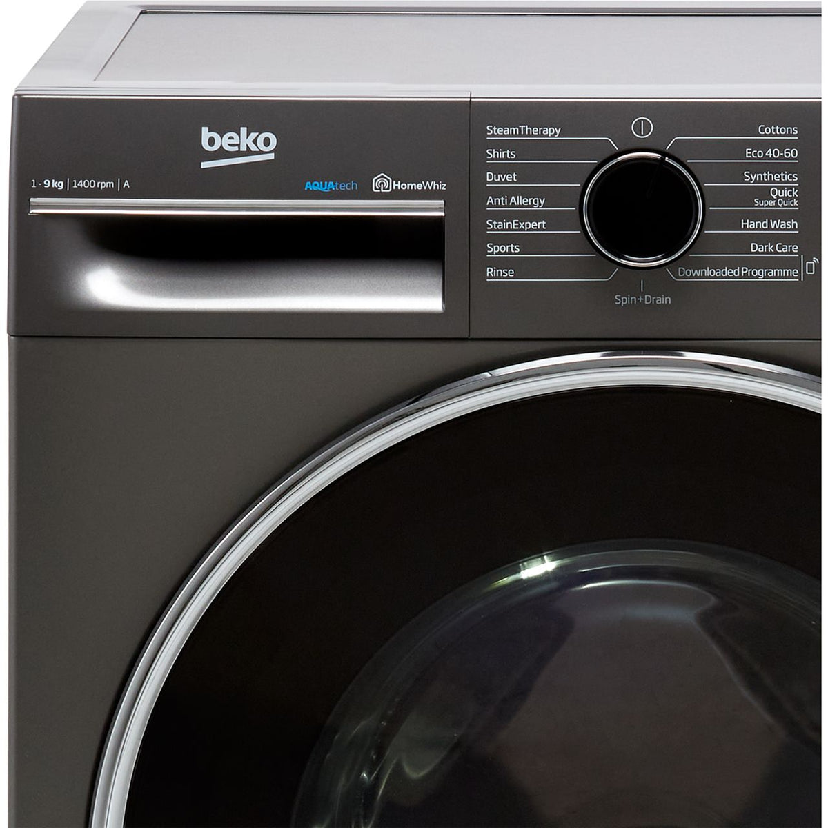 Beko B5W5941AG 9kg Washing Machine with 1400 rpm - Graphite - A Rated