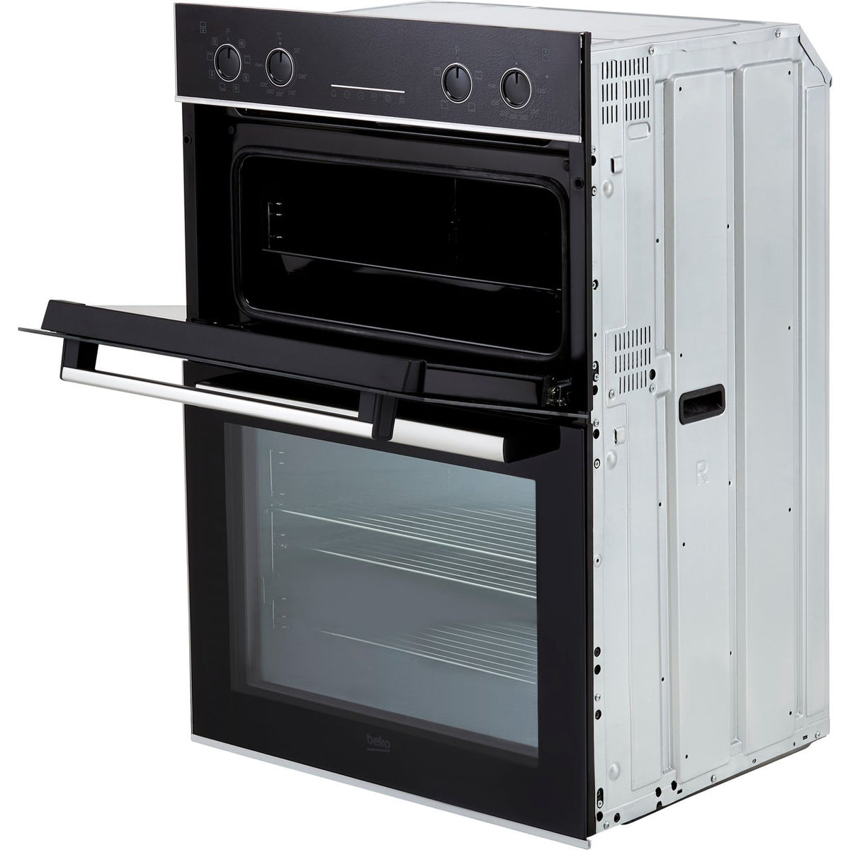 Beko RecycledNet® BBDM243BOC Built In Electric Double Oven - Black - Glass - A-A Rated