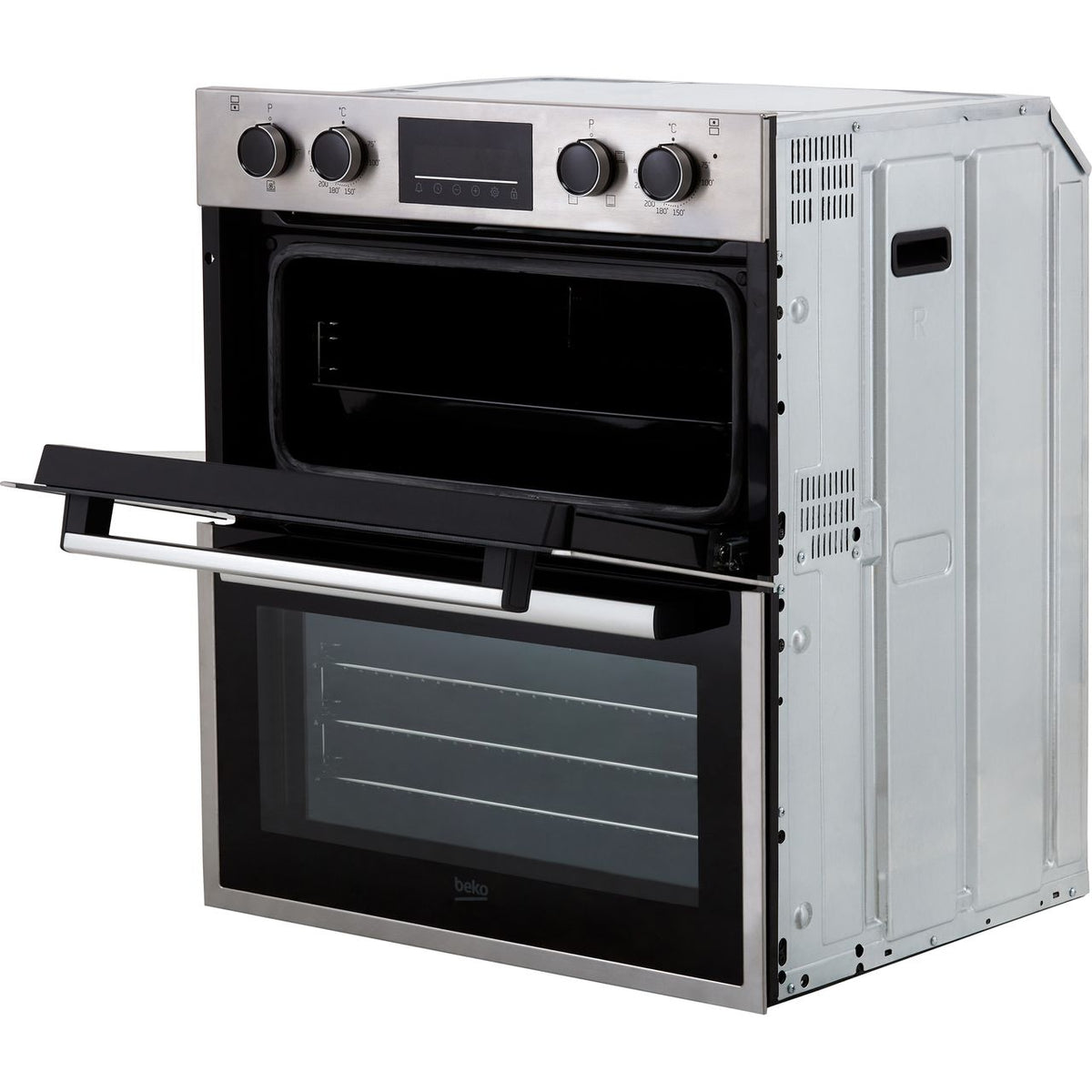 Beko RecycledNet® BBTF26300X Built Under Electric Double Oven - Stainless Steel - A-A Rated