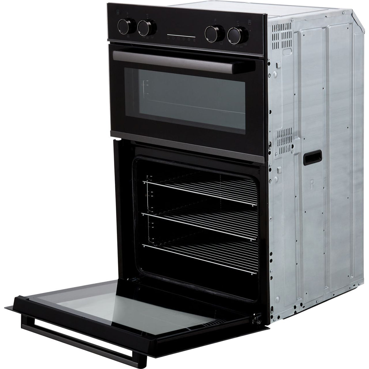 Beko RecycledNet® BBXDF29300Z Built In Electric Double Oven - Dark Steel - A-A Rated