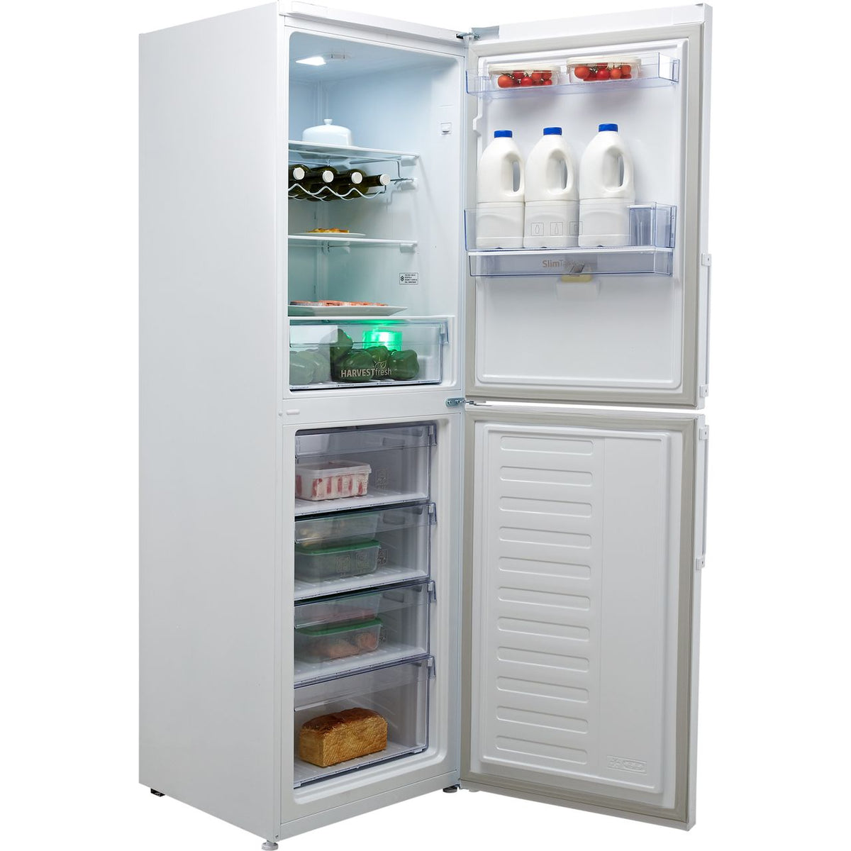 Beko HarvestFresh™ CFP3691DVW 50-50 Frost Free Fridge Freezer - White - F Rated