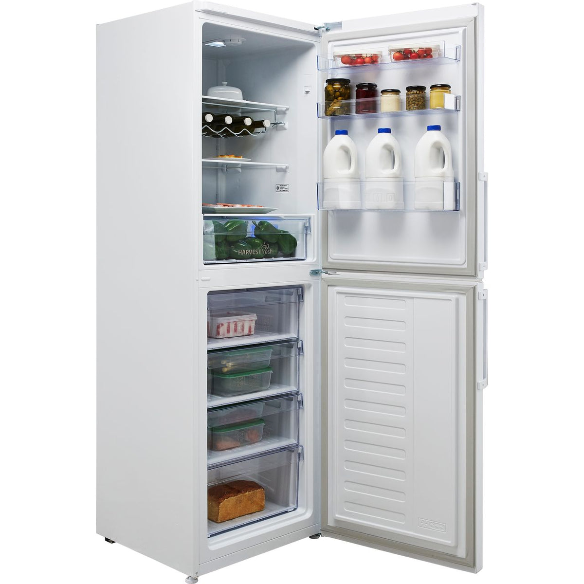 Beko HarvestFresh™ CFP3691VW 50-50 Frost Free Fridge Freezer - White - F Rated