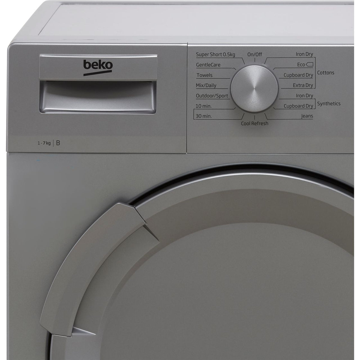 Beko DTLCE70051S 7Kg Condenser Tumble Dryer - Silver - B Rated