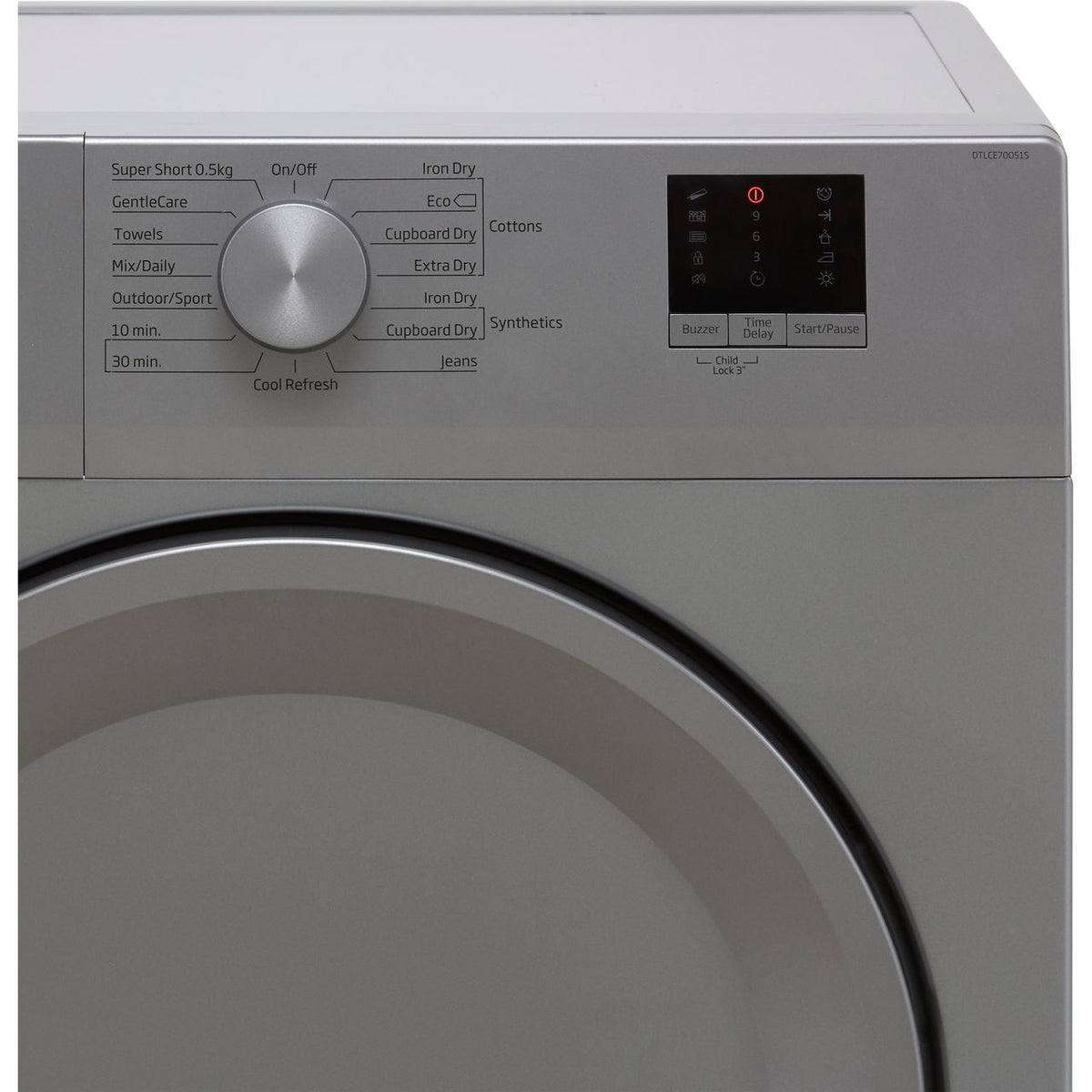 Beko DTLCE70051S 7Kg Condenser Tumble Dryer - Silver - B Rated