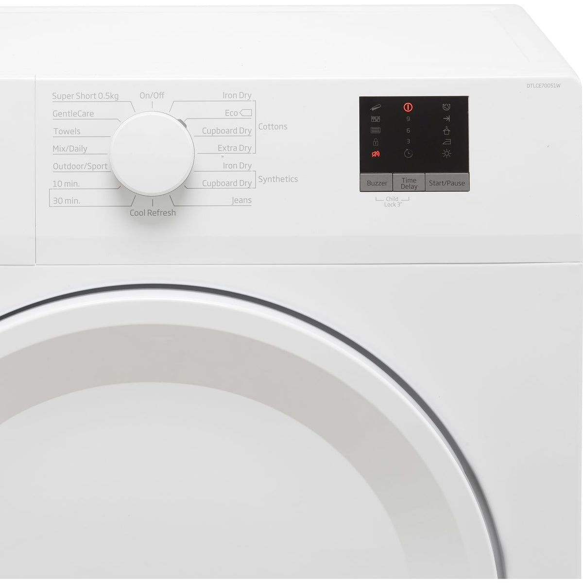 Beko DTLCE70051W 7Kg Condenser Tumble Dryer - White - B Rated