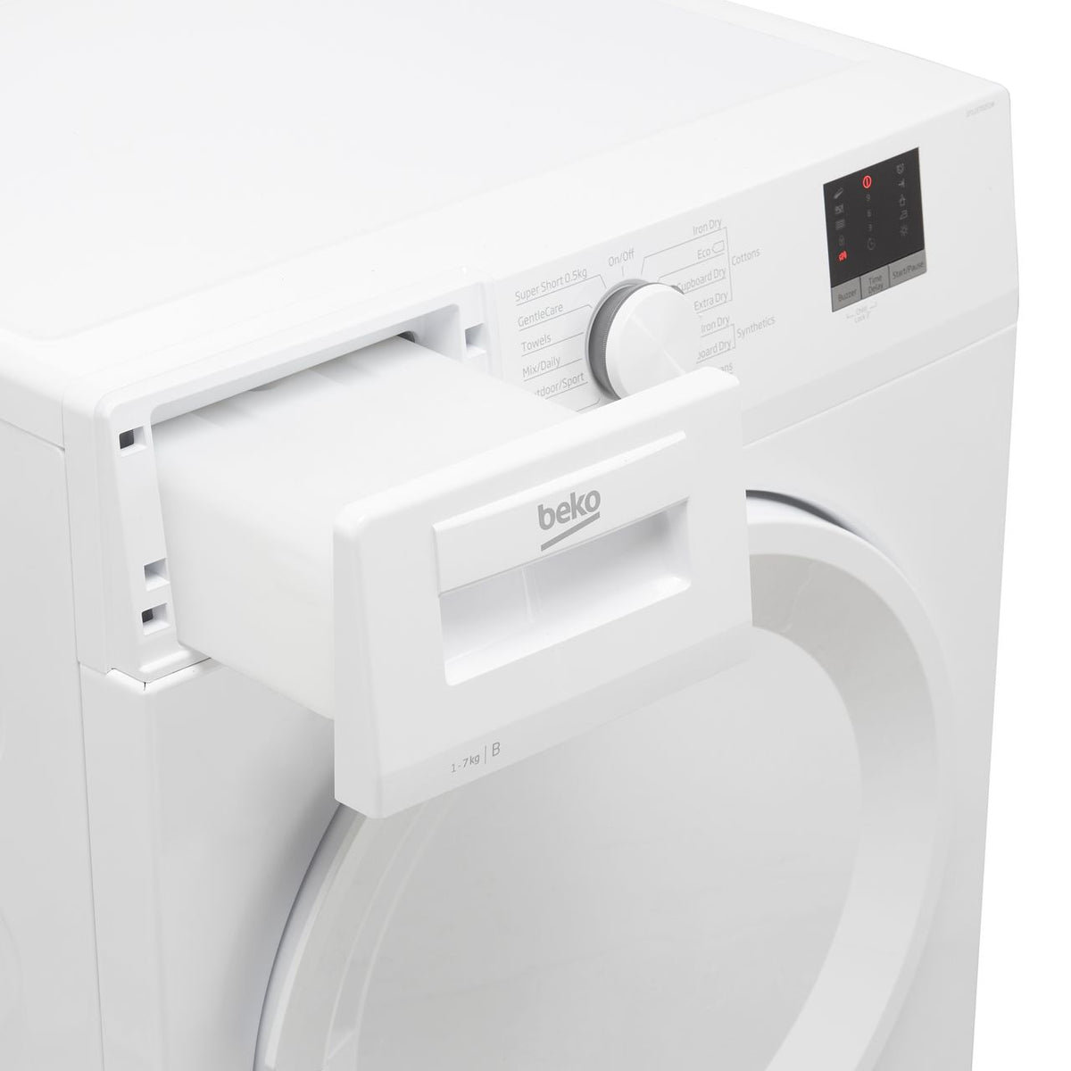 Beko DTLCE70051W 7Kg Condenser Tumble Dryer - White - B Rated