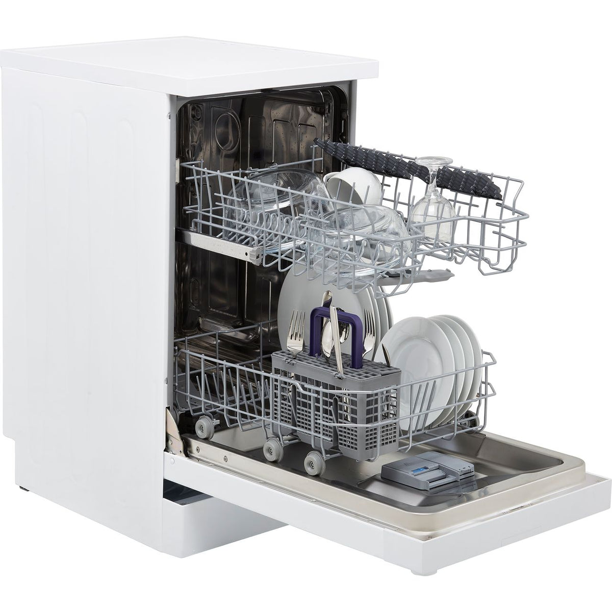 Beko DVS04X20W Slimline Dishwasher - White - E Rated