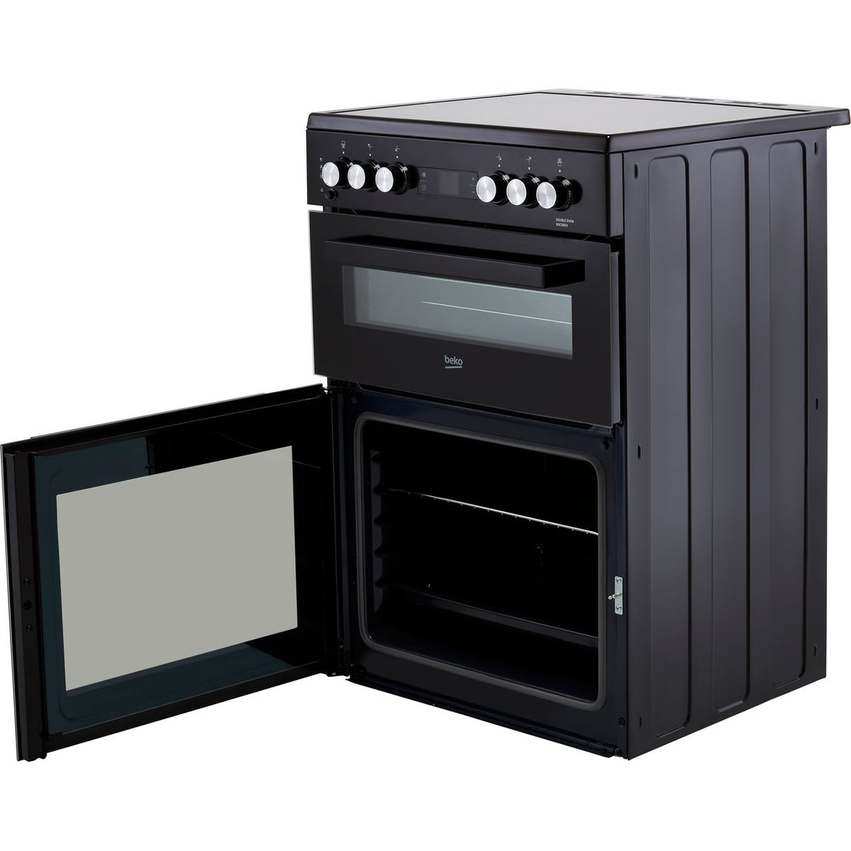 Beko KDCS663K Electric Cooker with Ceramic Hob - Black - A-A Rated