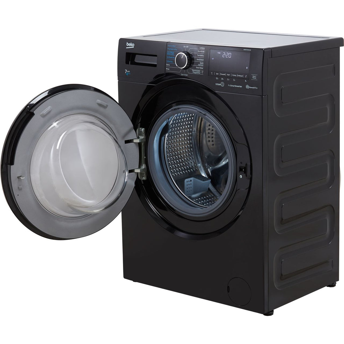 Beko RecycledTub® WDER7440421B 7Kg - 4Kg Washer Dryer with 1400 rpm - Black - D Rated