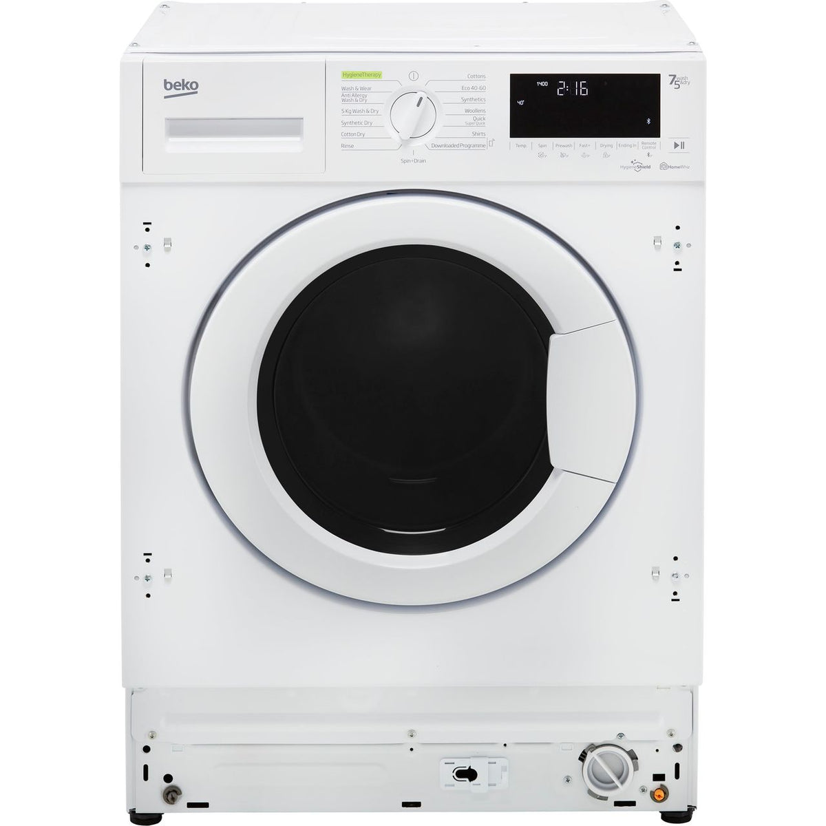 Beko WDIK754421 Integrated 7Kg - 5Kg Washer Dryer with 1400 rpm - White - D Rated