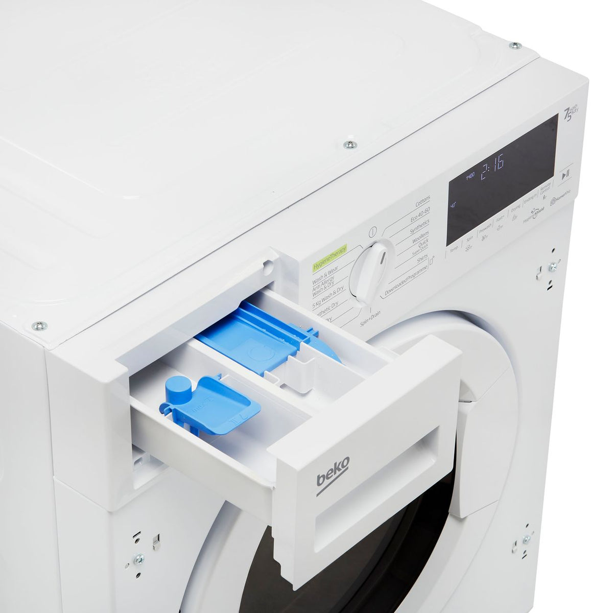 Beko WDIK754421 Integrated 7Kg - 5Kg Washer Dryer with 1400 rpm - White - D Rated