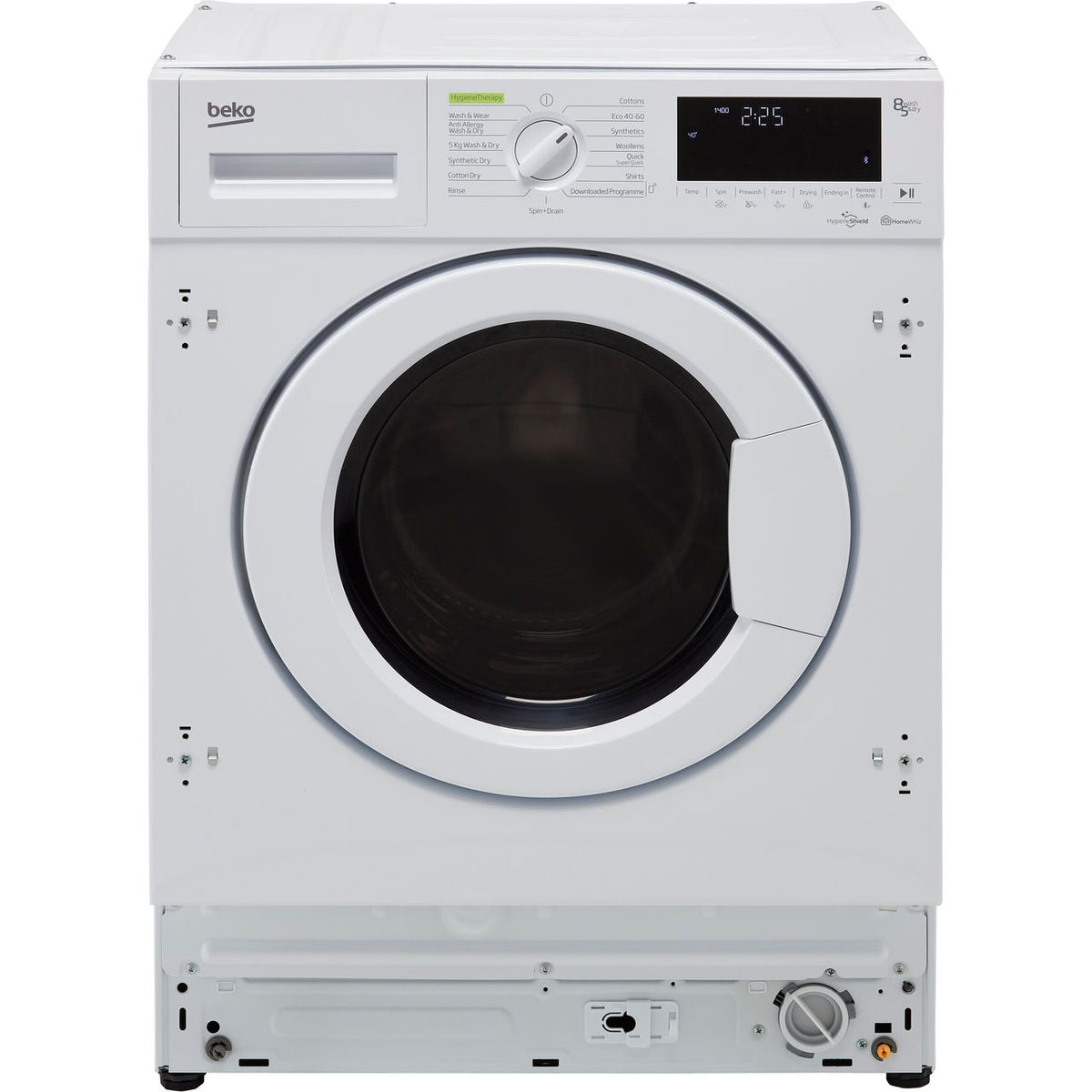 Beko RecycledTub® WDIK854421F Integrated 8Kg - 5Kg Washer Dryer with 1400 rpm - White - D Rated