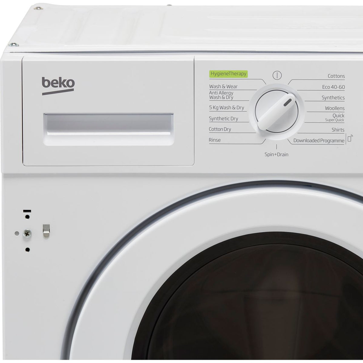 Beko RecycledTub® WDIK854421F Integrated 8Kg - 5Kg Washer Dryer with 1400 rpm - White - D Rated