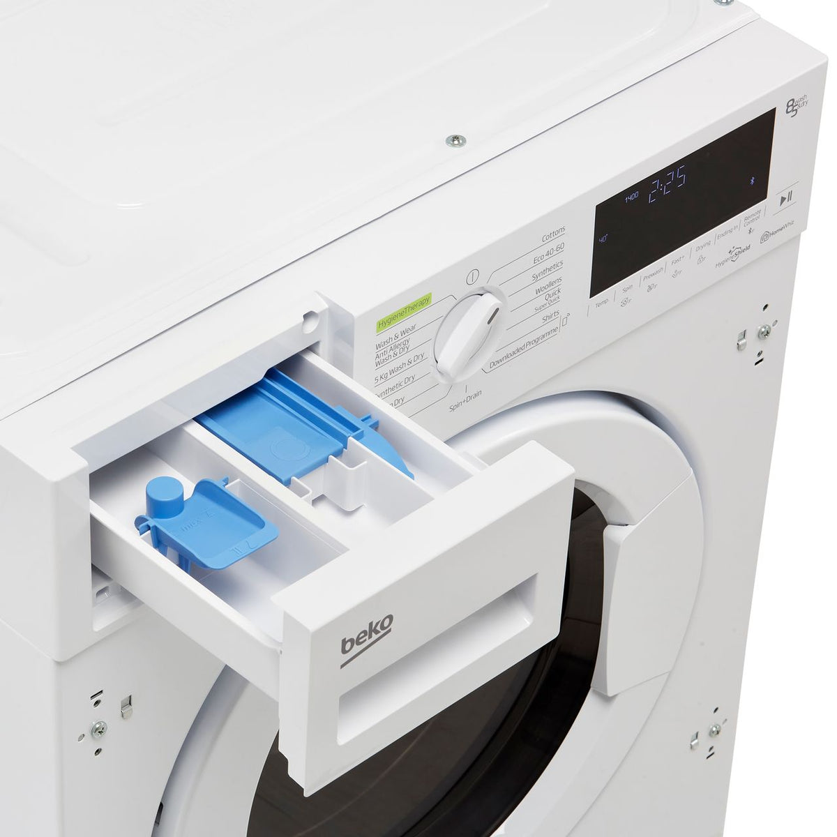 Beko RecycledTub® WDIK854421F Integrated 8Kg - 5Kg Washer Dryer with 1400 rpm - White - D Rated