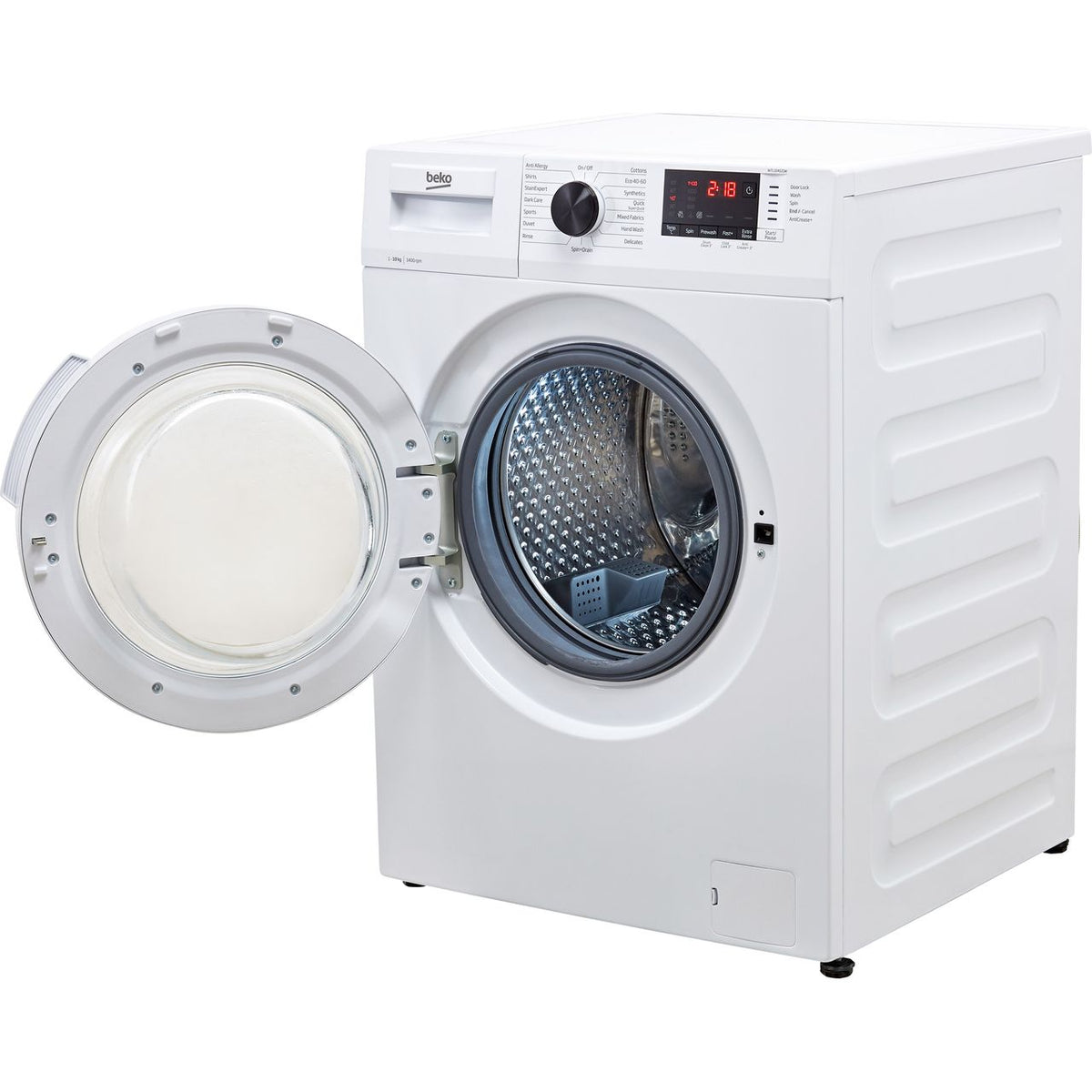 Beko WTL104121W 10kg Washing Machine with 1400 rpm - White - B Rated