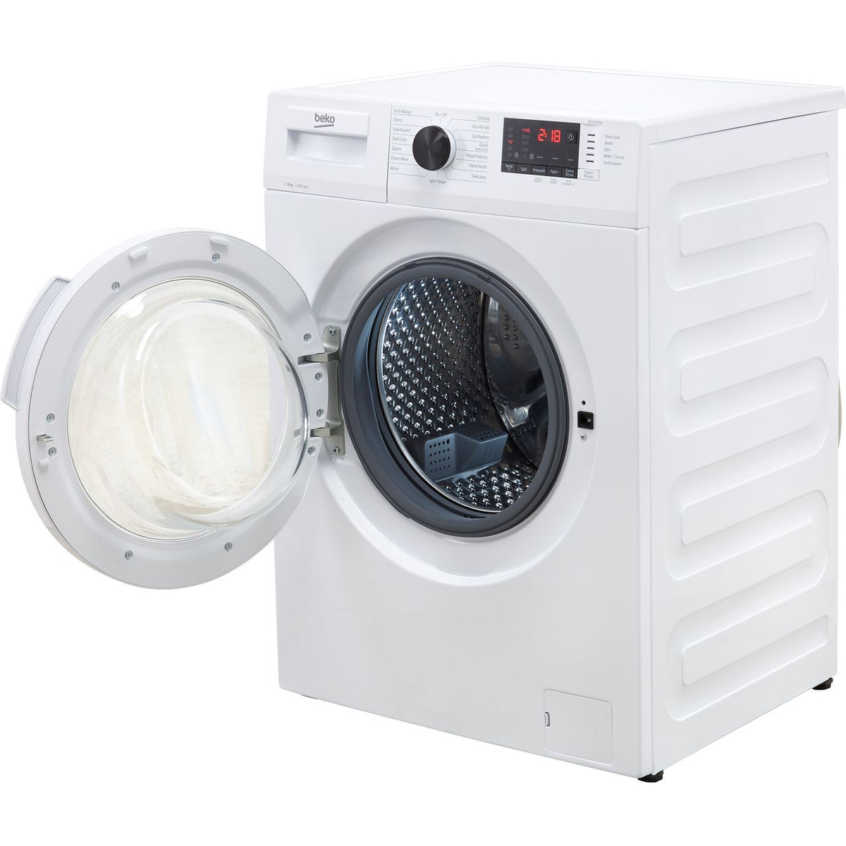 Beko WTL84121W 8kg Washing Machine with 1400 rpm - White - C Rated