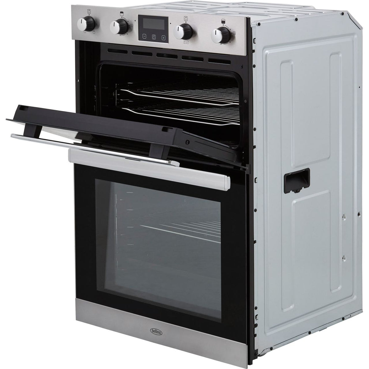 Belling BI902FP Built In Electric Double Oven - Stainless Steel - A-A Rated