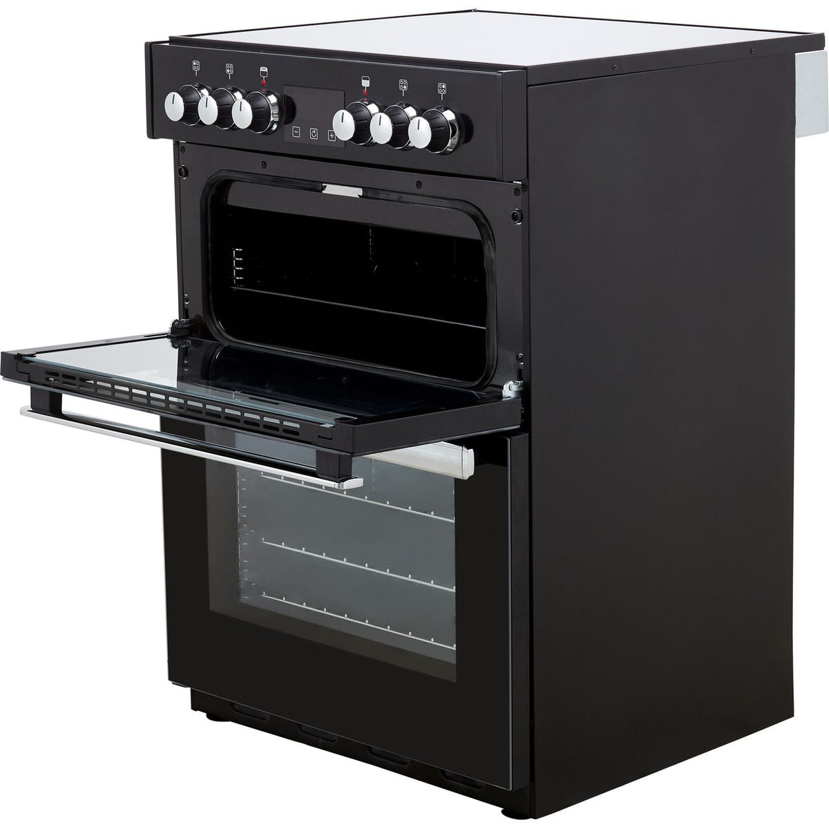 Belling Cookcentre 60E Electric Cooker with Ceramic Hob - Black - A-A Rated