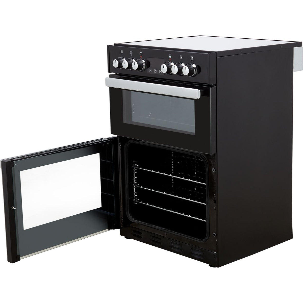 Belling Cookcentre 60E Electric Cooker with Ceramic Hob - Black - A-A Rated